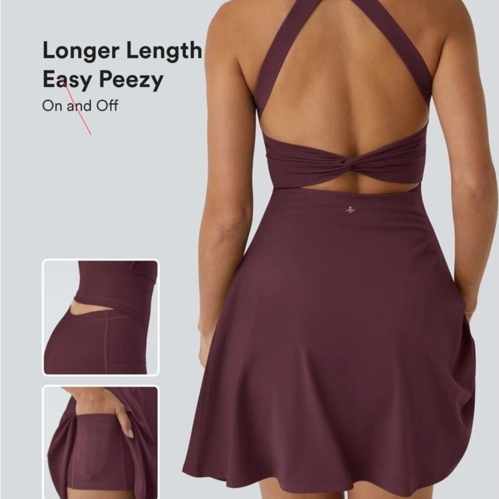 Softlyzero™ Airy Backless Twisted Cool Touch Dance Active Dress-Easy Peezy LONG